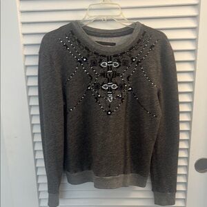 Abercrombie & Fitch Meredith Healther Embellished Sweatshirt - Size M